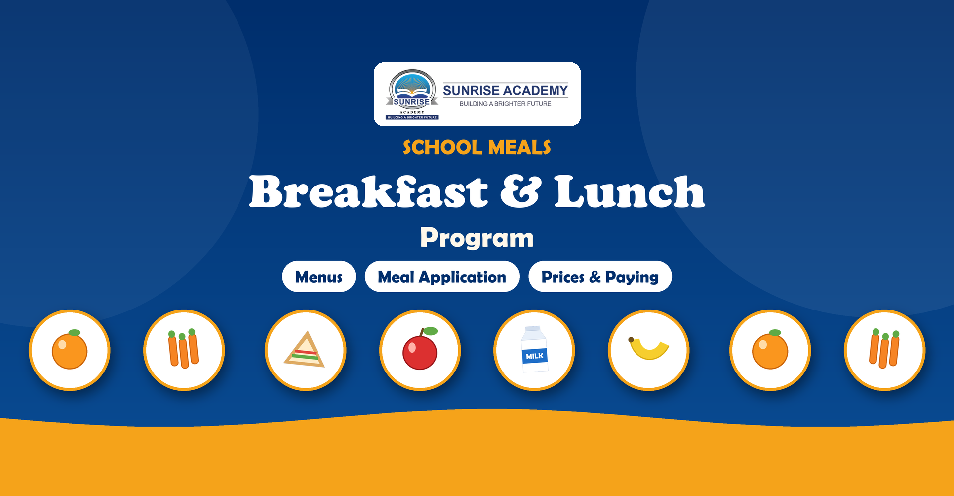 Sunrise Academy Breakfast and Lunch Program