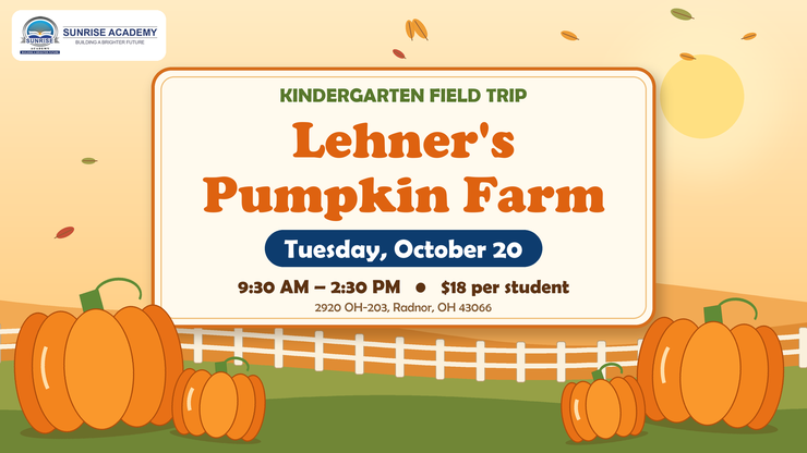 Kindergarten Field Trip to Lehner's Pumpkin Farm 2026